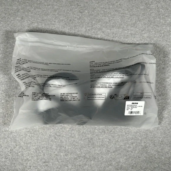 SKIMS Smoothing Intimates Full Coverage Lightly‎ Lined Bra Onyx Black Size 32C - Picture 5 of 6